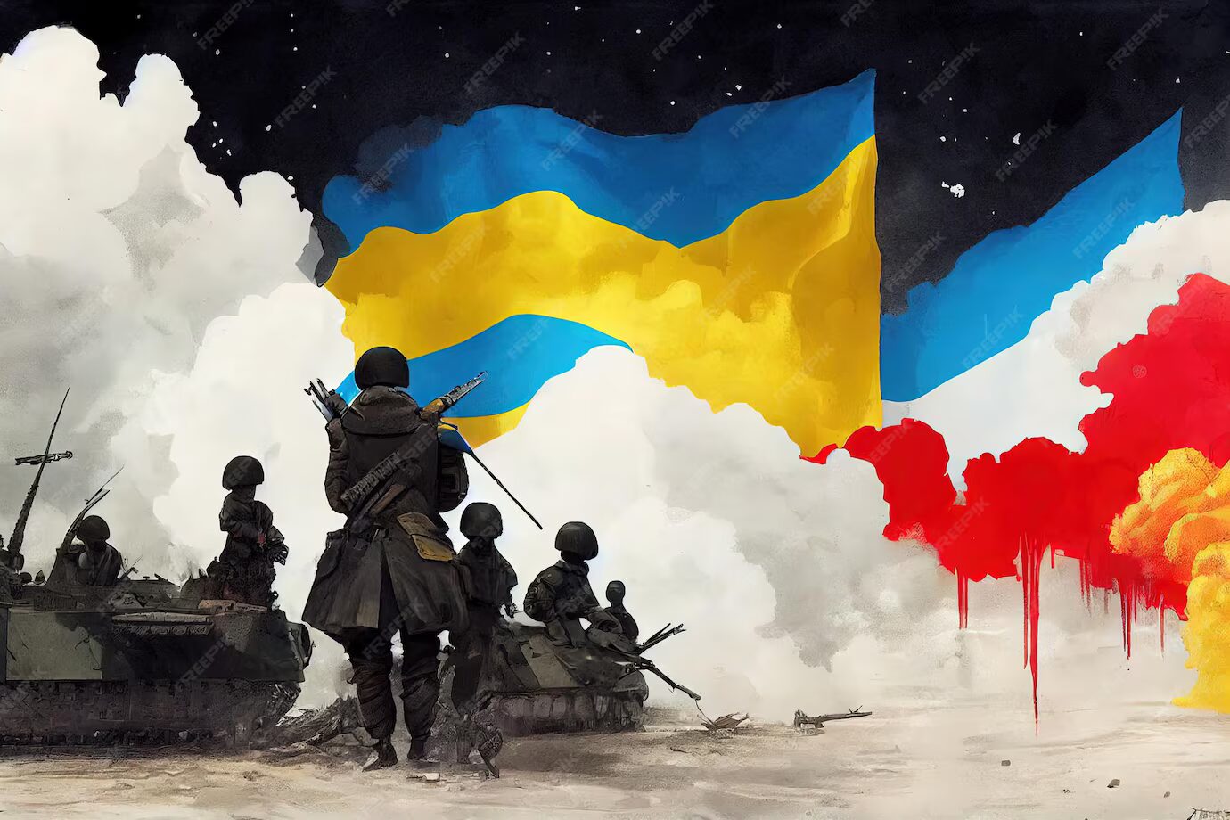 Network graph visual for Russia-Ukraine information flows